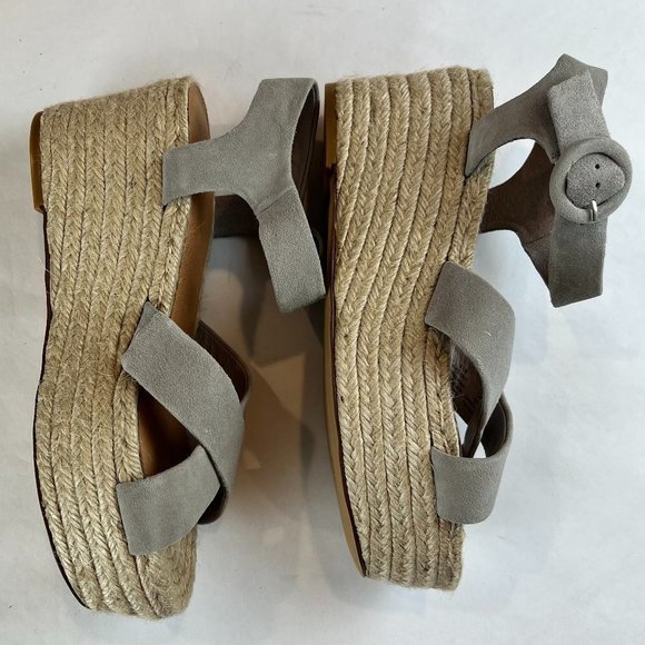 Halogen Suede Leather Emery Espadrilles Sandals - Picture 7 of 11